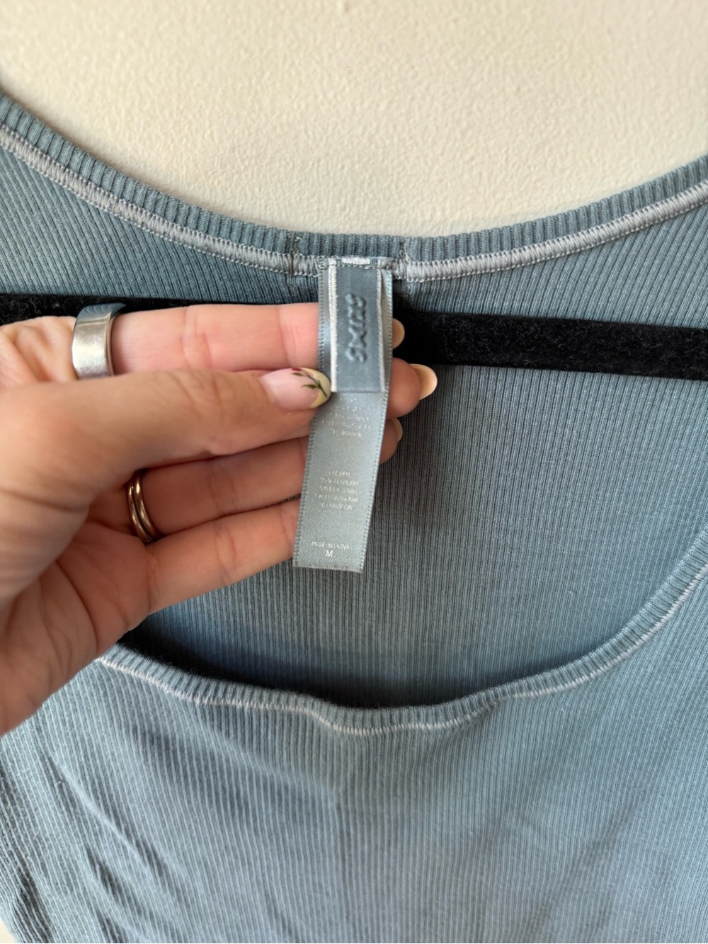 SKIMS cotton rib tank- kyanite - Picture 2 of 4